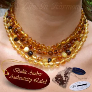 baltic amber adult necklaces main image - a life in harmony amber
