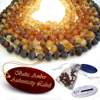 raw unpolished baltic amber necklaces main image - a life in harmony amber